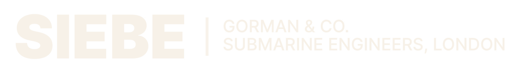 Siebe, Gorman & Co. — Submarine Engineers, London